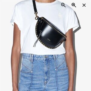 Isabel Marant Skano Belt Bag with Gold Studs